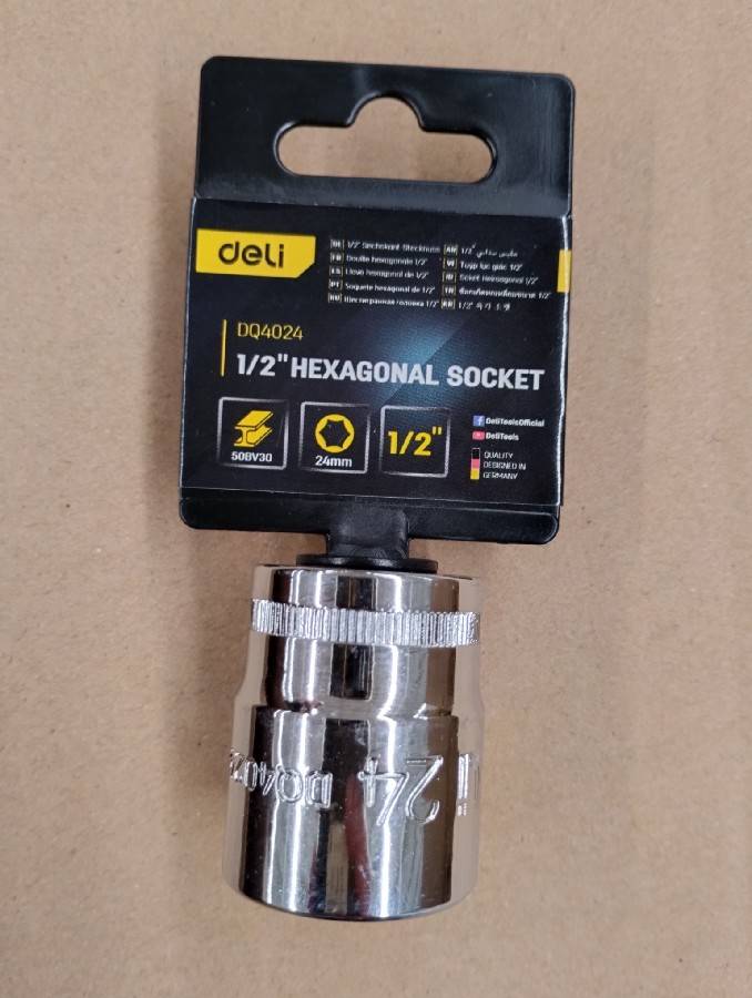 ลูกบล็อค 24mm EDQ4024 DELI+