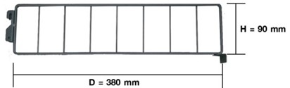 Side Divider L400*H90 mm FIX&BUILD+