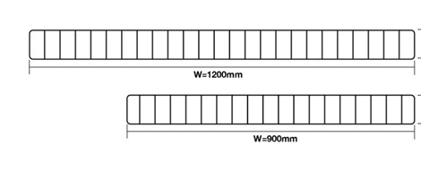 Front Rail L900*H90 mm FIX&BUILD+