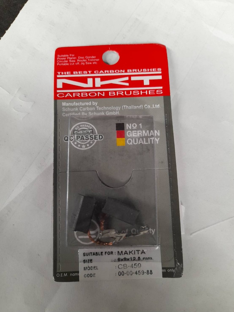 แปรงถ่านNKT รุ่น CB-459 รหัส 00-00-459 FOR MAKITA