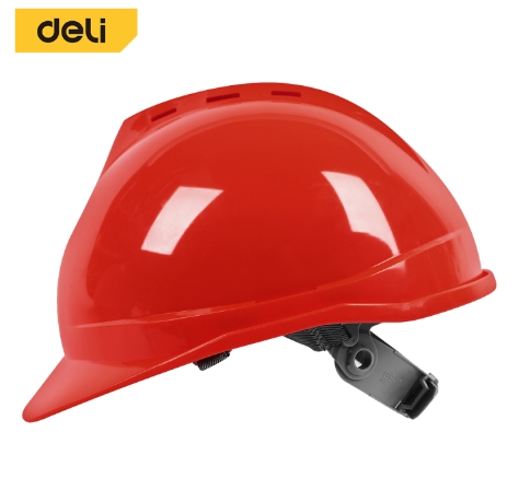 -หมวกนิรภัย 52-64mm EDL525023 สีแดง DELI+