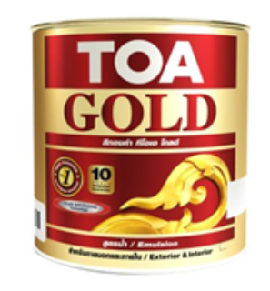 อะคริลิกสูตรน้ำ GW919 1/4 แกลลอน สีทอง TOA