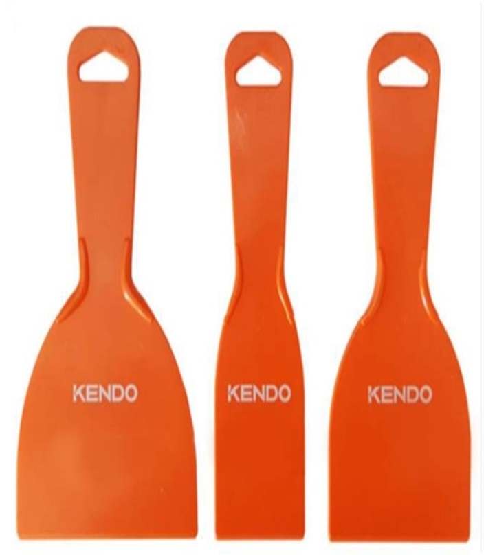 -เกียงโป๊วสี แบบพลาสติก 3ชิ้น/ชุด (50/75/100 mm.) KENDO