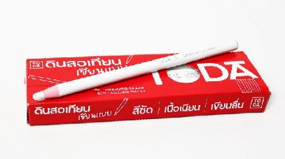 ดินสอเทียนเขียนแบบ สีขาว โตด้า