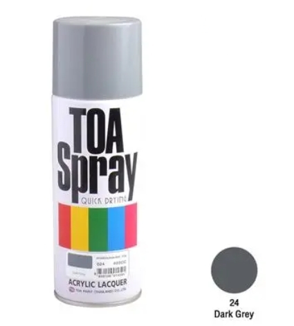 ทีโอเอ สเปรย์ อเนกประสงค์ #024 400cc DARK GREY TOA