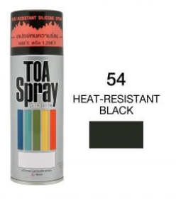 ทีโอเอ สเปรย์ ทนความร้อน #054 400cc HEAT-RESISTANT BLACK TOA