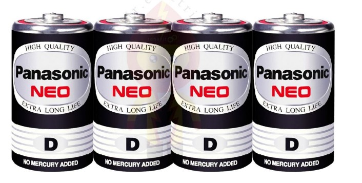 ถ่าน PANASONIC NEO D R20NT/4SL แพ็ค 4 ชิ้น