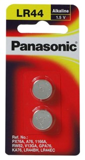 ถ่านกระดุม PANASONIC ALKALINE LR44PT/2B แพ็ค 2 ชิ้น