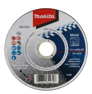 ใบตัดเหล็ก 4" 2mm A-46S A-85123 MAKITA