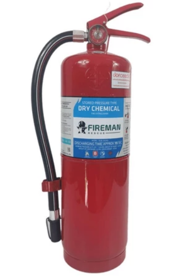 เครื่องดับเพลิงชนิดผงเคมีแห้ง 10 ปอนด์ 4A5B FIREMAN