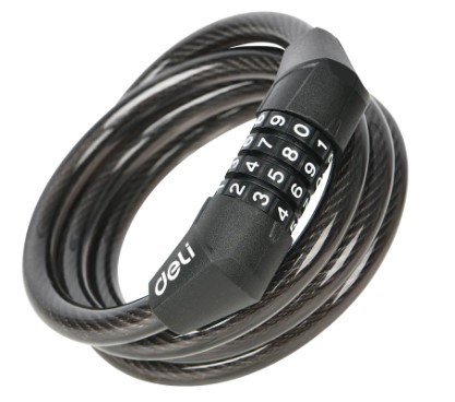 -กุญแจล็อคสาย 4Digit EDL508051 DELI+
