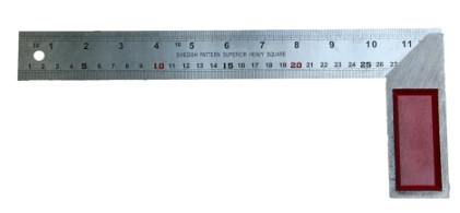 ฉากวัดไม้สแตนเลส 12" R43