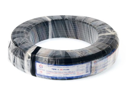 สายไฟอลูมิเนียม THW-A 1x25 100m. UNITED