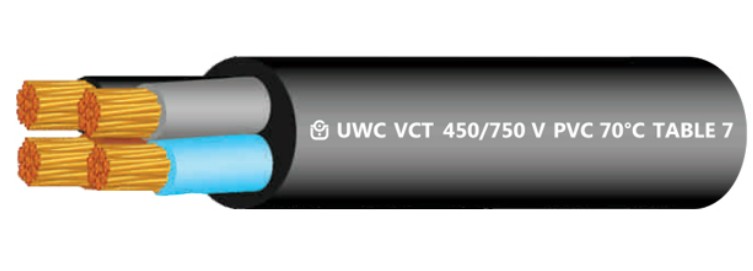 สายไฟ VCT 2x2.5mm. 100m. UNITED (ตัดขายเป็นเมตร)