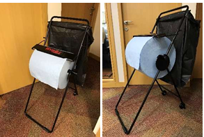 รถเข็นจ่ายกระดาษชำระ WypAll® Floor Mount Jumbo Roll Dispenser