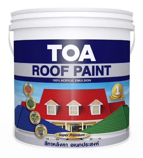 สีน้ำอะคริลิค ทาหลังคา TOA #R193 1ก.ล.