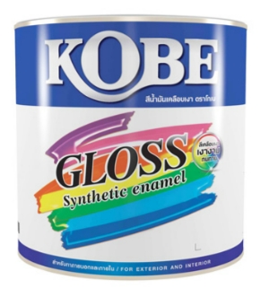 สีเคลือบเงา 1/4กล. #K500 สีขาว KOBE
