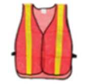 เสื้อจราจรสะท้อนแสง 2แถบตั้ง ส้ม SAVE&PRO