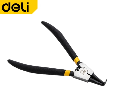 คีมถ่างแหวนปากงอ 7" EDL0344 DELI+