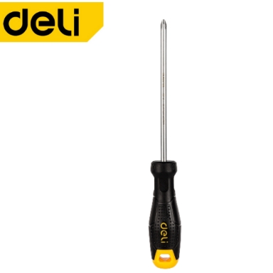 ไขควงปากแฉก PH2x38mm Cr-v EDL626038 ด้ามธรรมดา DELI+
