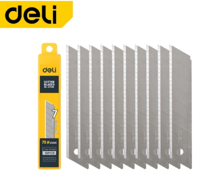 ใบมีดคัตเตอร์ 25mm EDL-DP05 DELI+ (แพค10ชิ้น)