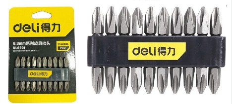 ดอกไขควง PH2x65mm EDL6902 DELI+