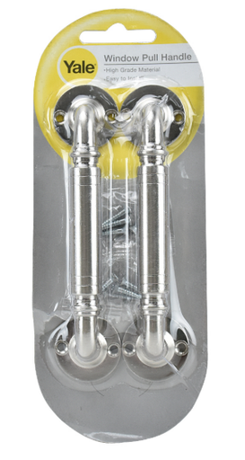 [1001023] มือจับกลึง WP-90804-2SNP2 4" สีนิเกิ้ลด้าน YALE