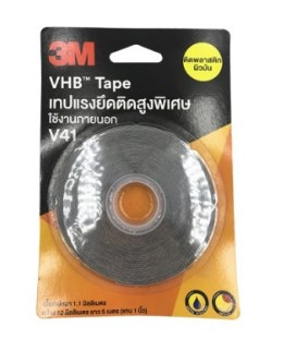 [1001243] เทปกาวสองหน้าแรงยึดสูง 18 มม x 3 ม V41 3M