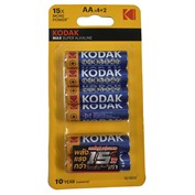 [1001267] -MAX alkaline battery AA 4+2 pack KODAK