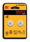 [1001269] -MAX lithium CR2016 battery 2 pack blister KODAK