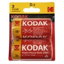 -ZINC super heavy duty D battery 2 pack blister KODAK