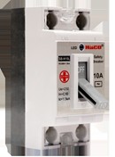 [1001403] เซฟตี้เบรกเกอร์ ป้องกันไฟเกิน มีสัญญาณไฟสีฟ้า 10 แอมป์+กล่องลอย HACO SB-N10/L