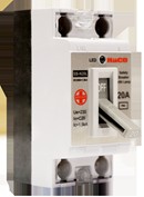 [1001405] เซฟตี้เบรกเกอร์ ป้องกันไฟเกิน มีสัญญาณไฟสีฟ้า 20 แอมป์+กล่องลอย HACO SB-N20/L