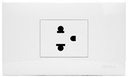 เต้ารับ 3 ขา 1 ช่อง พร้อมแผงหน้ากาก HACO IC-E10