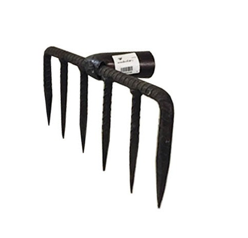 [1001686] คราดมือเสือ 6ฟัน R103 คละสี ช้างแดง +