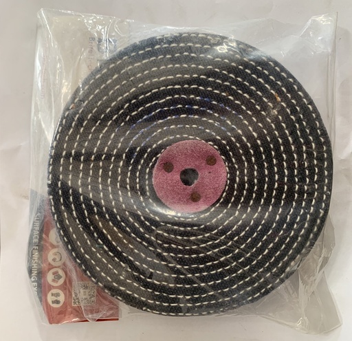 [1001860] ล้อผ้าสักหลาด 6"x1" รู10mm ตอกหนัง KB