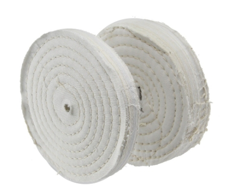 [1002075] ผ้าขัดเงา ผ้าดิบ 4" หนา .1/2