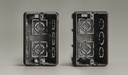 NANO-408B บล็อกฝัง สีดำ ขนาด 64x100.5x40.5mm. NANO