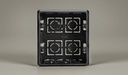 NANO-409B บล็อกฝัง สีดำ ขนาด 97.5x107.5x42mm. NANO
