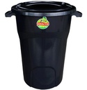 ถังน้ำ PP พร้อมฝา 66ลิตร 5066/1 สีดำ