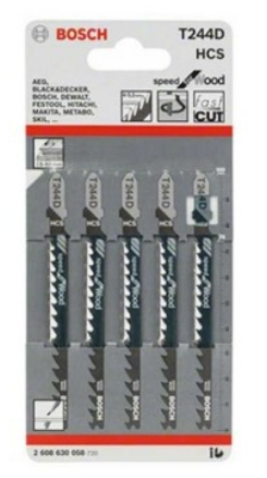 [1002435] ใบเลื่อยจิ๊กซอ T244D BOSCH (แพค5ใบ)
