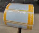 สติ๊กเกอร์ 7.8x3 เหลือง (1x1000 ดวง)