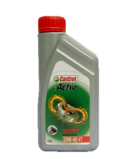 [1002450] น้ำมันเครื่อง 4T 20W-40 ACTIV 0.8L CASTROL