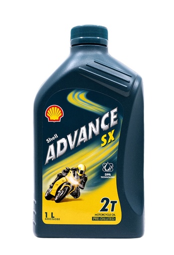 [1002524] น้ำมันเครื่อง 2T 1L ADV SX SHELL