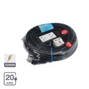 ชุดบล็อกยางพร้อมสายไฟ VCT 3x1 2x4 (S) 20M มอก SOKAWA S-267