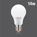 หลอดกลม LED BULB NEW GLOSS V.2 14W แสง DAYLIGHT 6500K LAMPTAN