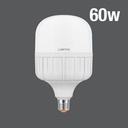 -หลอดกลม LED HIGHT WATT T-BULB GLOSS 60W แสง DAYLIGHT 6500K LAMPTAN