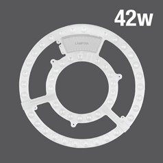 [1002751] หลอดซาลาเปา LENS MODULE LIGHTRIC 42W แสง DAYLIGHT 6500K 5040lm LAMPTAN
