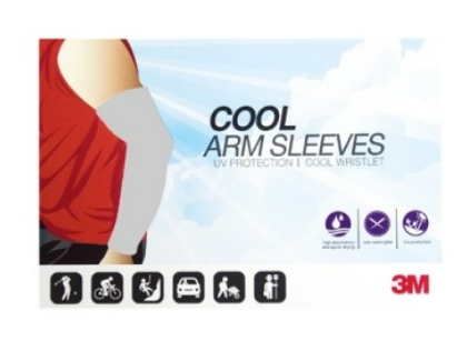 [1003107] ปลอกแขนกันยูวี สีเทา (6195) 3M