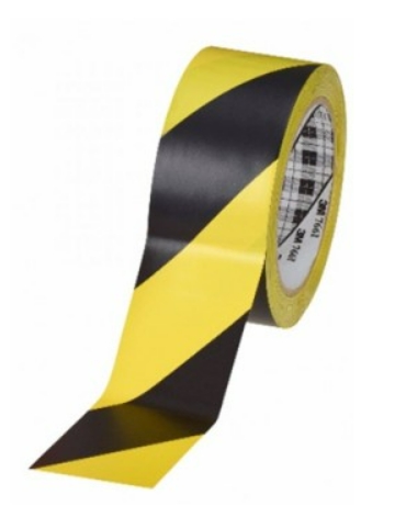 [1003162] เทปกั้นเขตแบบมีกาว 2"x36Y T76 เหลืองดำ 3M